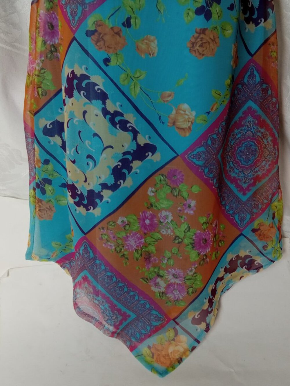 Floral Patchwork Slip Dress - Picture 3 of 13